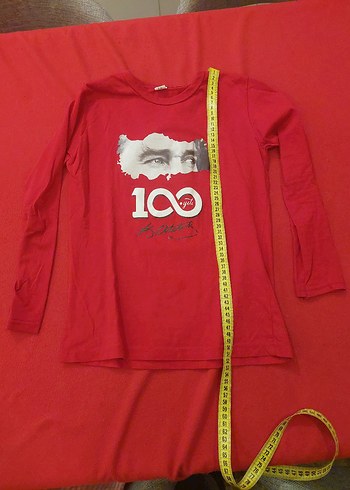 Atatürk baskılı tişort 8-9yaş - Görsel 2