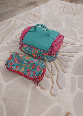 Kids Love 3 lü Set Okul Beslenme Çantası Kalemkutusu - Görsel 10