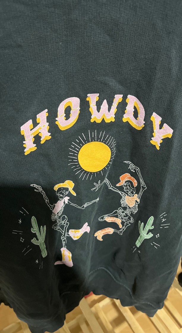 Siyah Baskılı Kadın Sweatshirt - Görsel 3