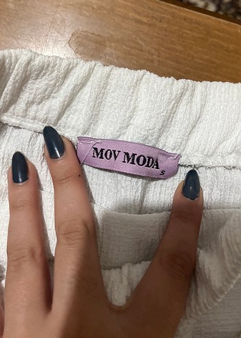 Beyaz Keten Fırfırlı Mini Etek - Görsel 3