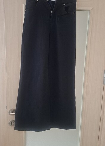 Bershka Bershka siyah bol paça pantolon
