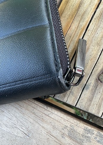 Beden siyah Renk Calvin Klein Siyah Deri Kadın Portföy Cüzdan