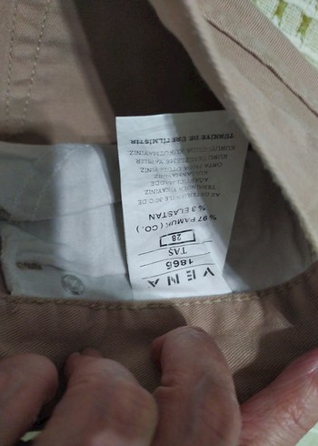 Vena marka Bej Kadın Bermuda Şort Mini Kesim - Görsel 3