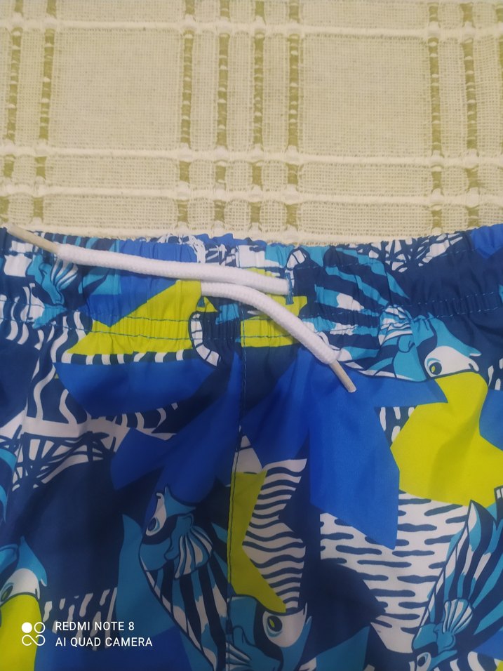 Renkli Bağcıklı Erkek Çocuk Mayo Şortu - Görsel 2