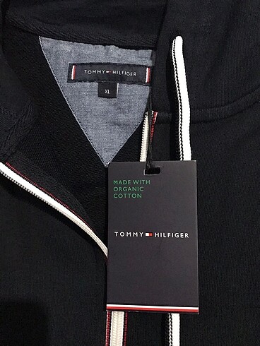 xl Beden siyah Renk TOMMY HİLFİGER SWEATSHİRT ETİKETLİ BARKODLU