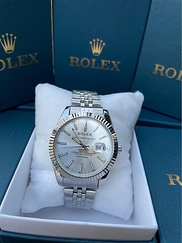 ROLEX ÇELİK SAAT AKTİF TARİH SU GEÇİRMEZ