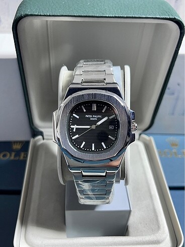 PATEK PHİLİPPE ÇELİK SAAT AKTİF TAKVİM SU GEÇİRMEZ