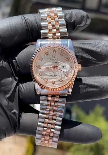 ROLEX TAŞLI BAYAN ÇELİK SAAT