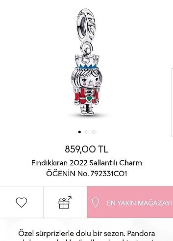 Pandora fınsıkkıran charm