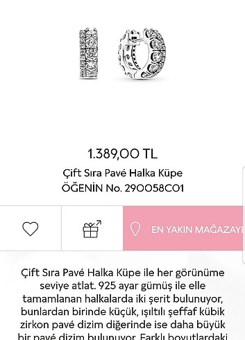 Pandora pave küpe