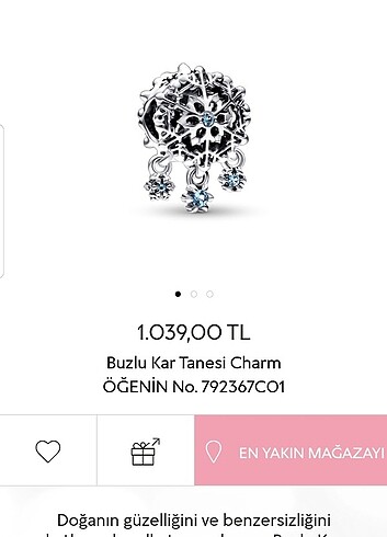 Pandora charm