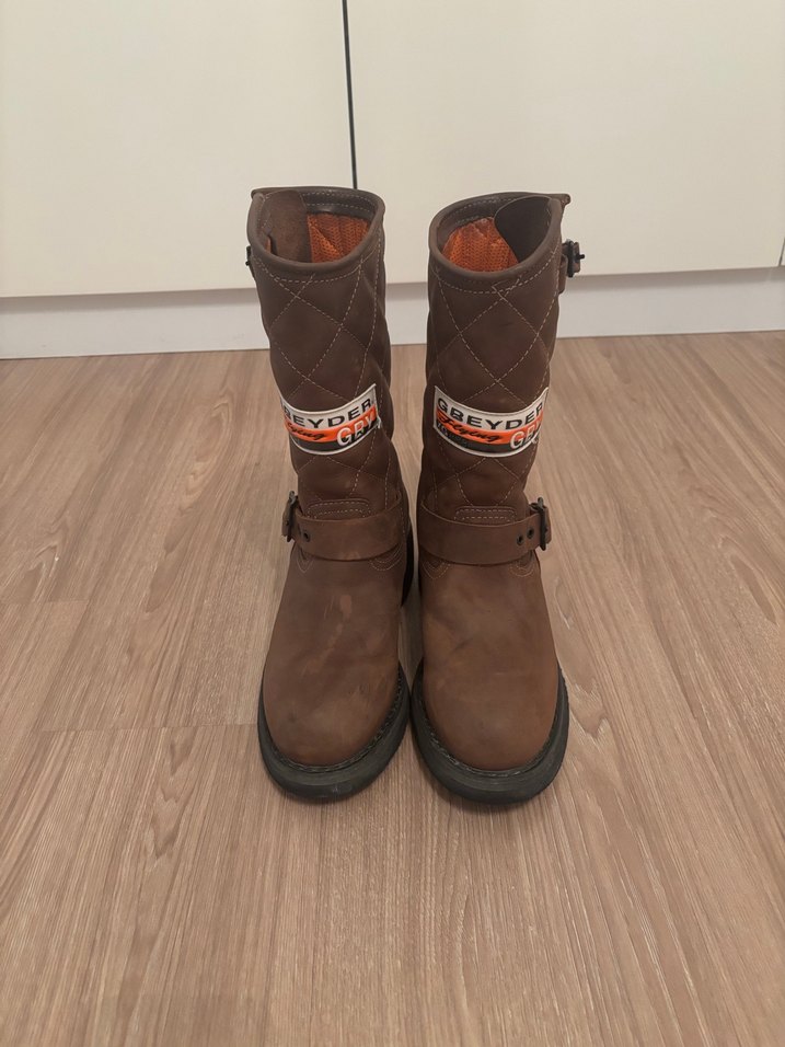 Greyder Deri Tokalı Biker Botlar - Görsel 2