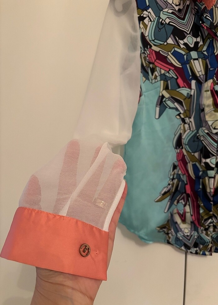 Zara saten gömlek - Görsel 2