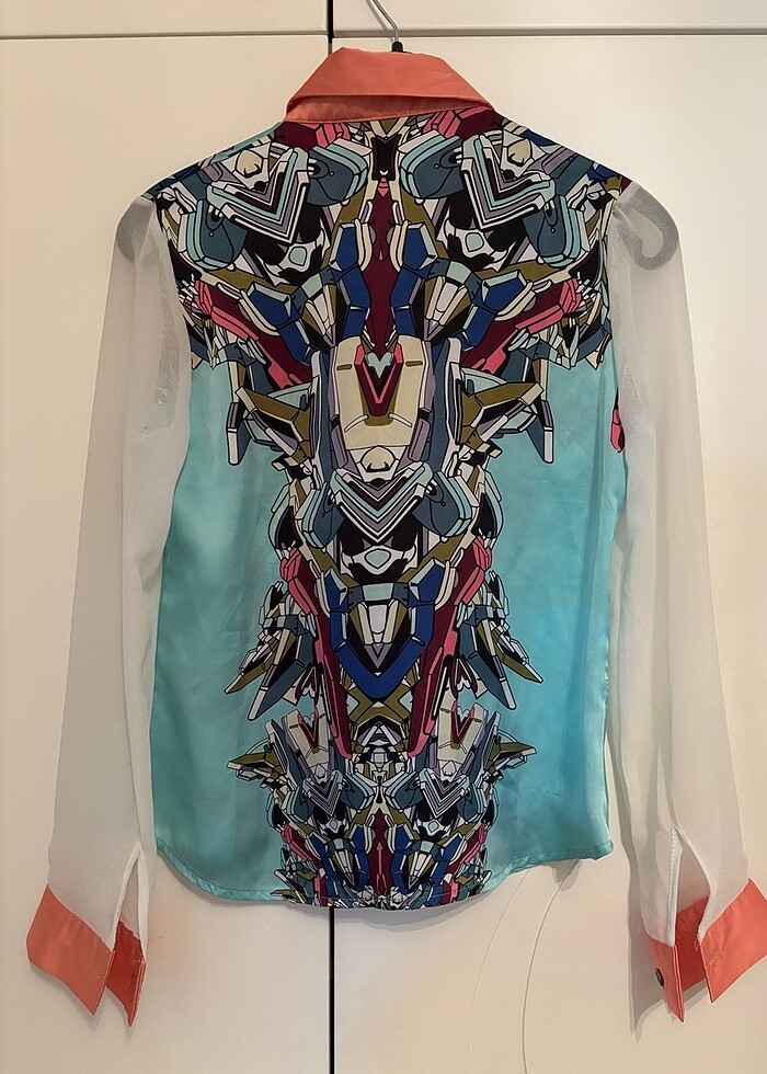 Zara saten gömlek - Görsel 5