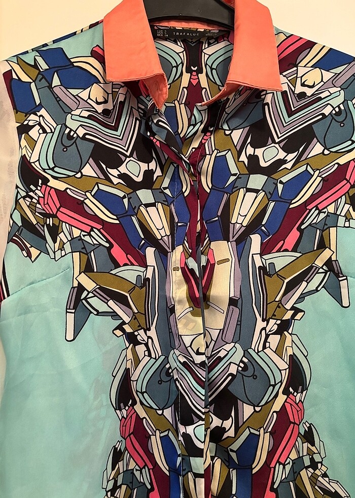 Zara saten gömlek - Görsel 3