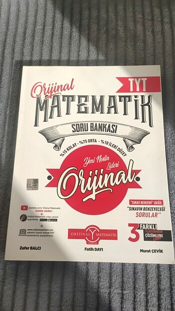 Orijinal TYT Matematik 