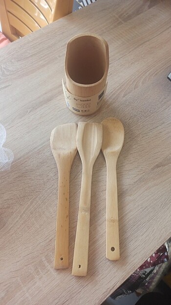 Beden Bambu kaşık seti