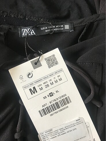 m Beden Zara elbise
