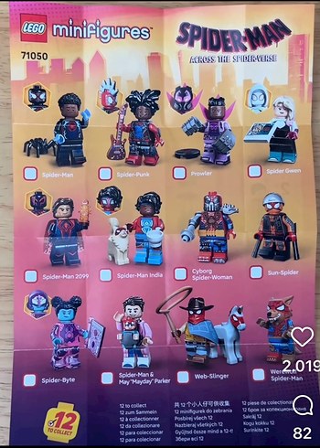 LEGO Spider-Man Minifigürleri Seti 71050