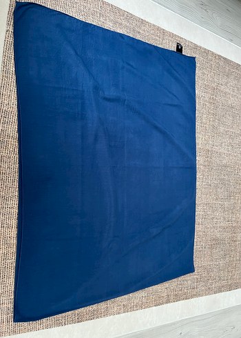 Kadın Mavi Drapeli Bohem Şal - Görsel 3