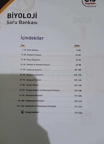 eis yayinlari 11. sinif biyoloji  - Görsel 3