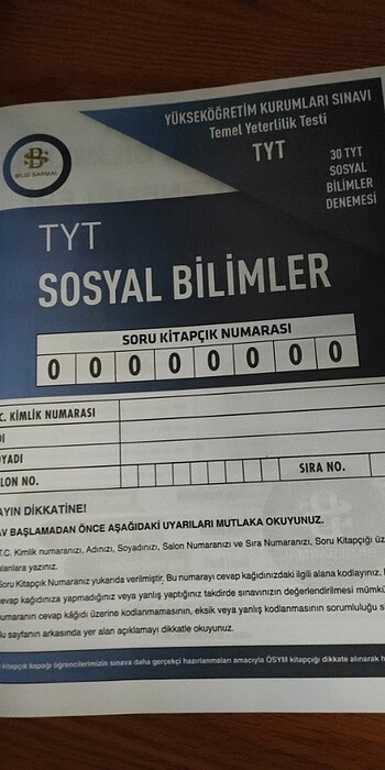  Beden Tyt Sosyal Bilimler Denemesi Bilgi sarmal 