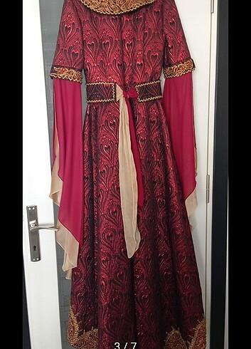 38 Beden bordo Renk Seyranlı marka kaftan bindallı