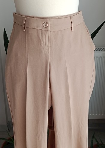 Bej Kumaş Pantolon - Görsel 2