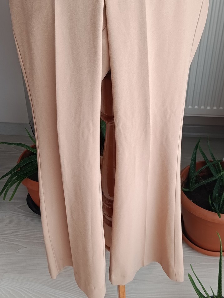 Bej Kumaş Pantolon - Görsel 3