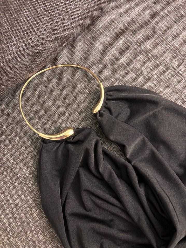 Drapeli Siyah  Kadın büstiyer - Görsel 2