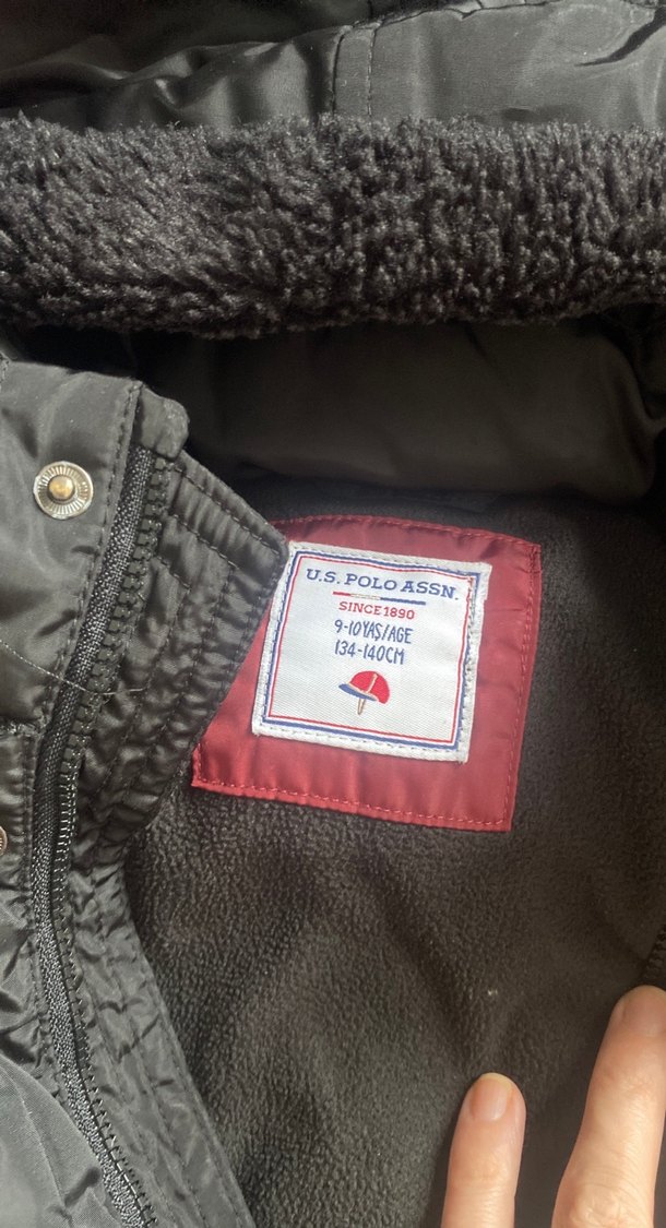 U.S. Polo Assn. Erkek Gri Kahverengi Rozet 9/10 yaş - Görsel 3