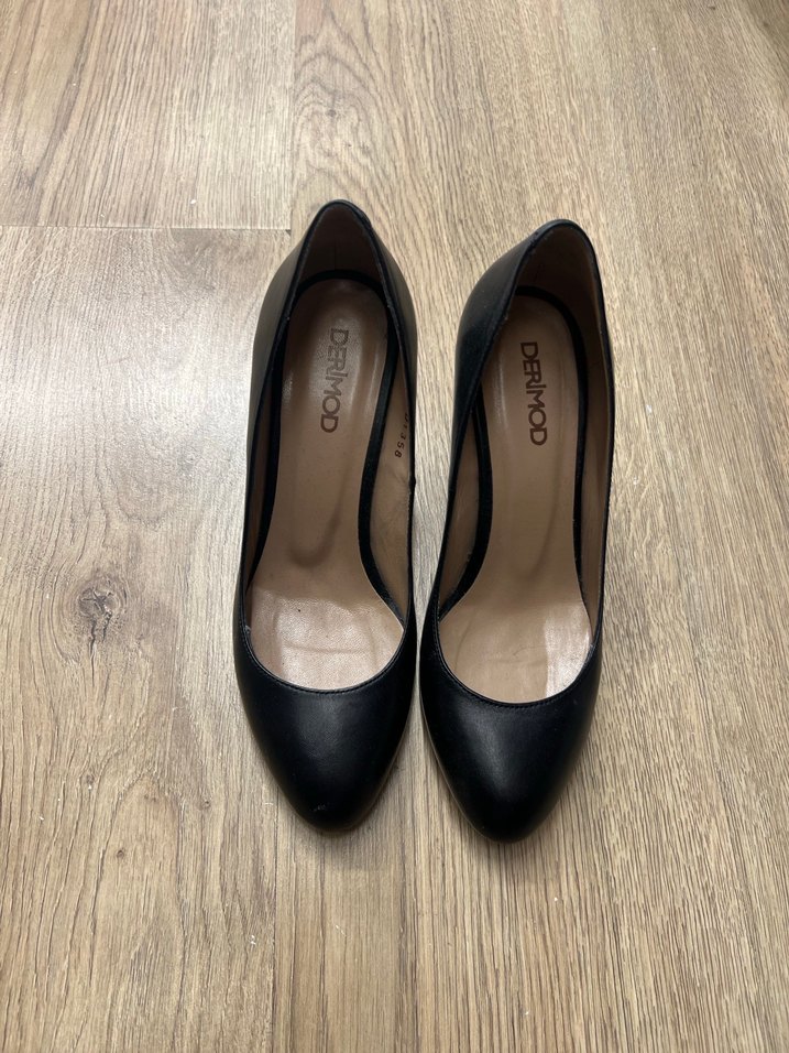 Siyah Kadın Stiletto Topuklu Ayakkabı - Görsel 4