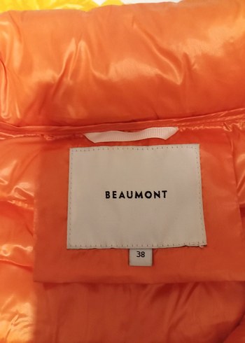 turuncuFermuarlı Midi Kadın Mont - Görsel 5