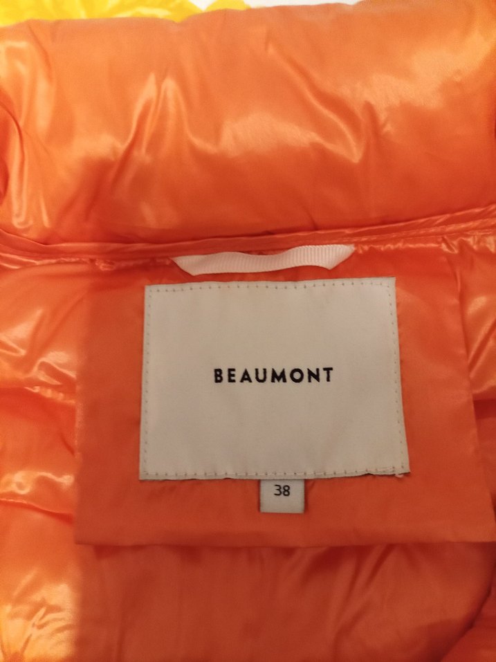 turuncuFermuarlı Midi Kadın Mont - Görsel 5