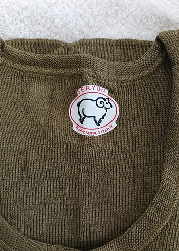 Erkek İçlik Haki Triko Pijama Takımı Uzun Kollu - Görsel 5