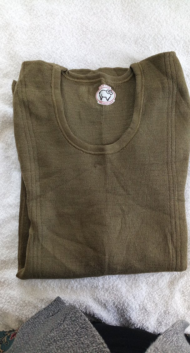 Erkek İçlik Haki Triko Pijama Takımı Uzun Kollu - Görsel 4