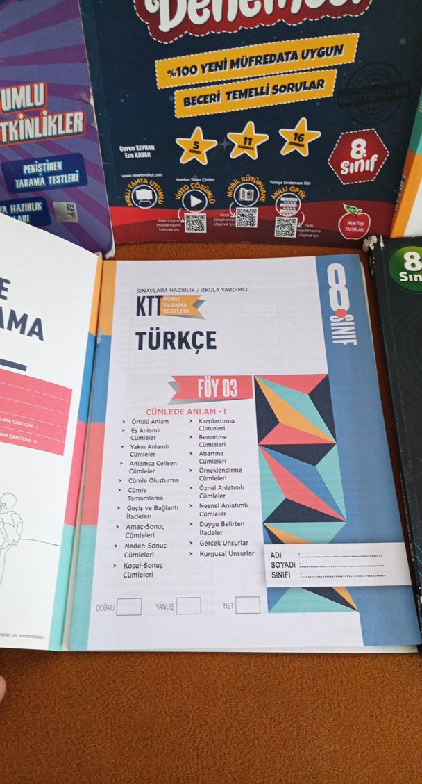 lgs 8. Sınıf Türkçe Soru Bankası ve Deneme Seti - Görsel 2