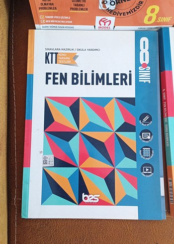 8. Sınıf Fen Bilimleri ve Matematik Soru Bankası kitapları. - Görsel 2