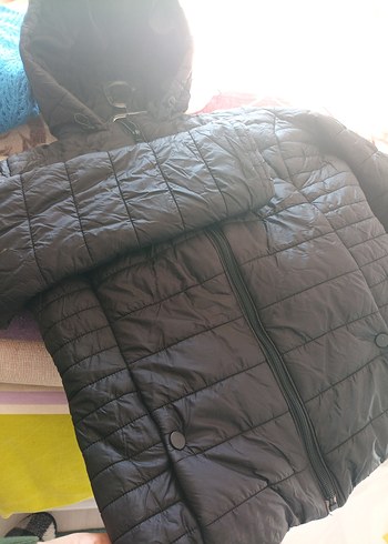 LC Waikiki Siyah Fermuarlı Kadın Mont - Görsel 6