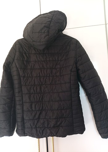 LC Waikiki Siyah Fermuarlı Kadın Mont - Görsel 5