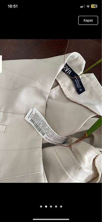 Zara Sıfır orijinal zara pantolon
