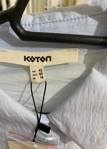 Mavi Kadın Keten Gömlek - Görsel 4