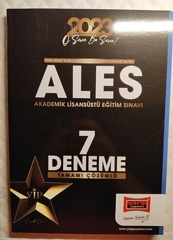 ALES 2023 7 Lİ ÇÖZÜMLÜ DENEME PARAGRAF PROBLEMLER MANTIK