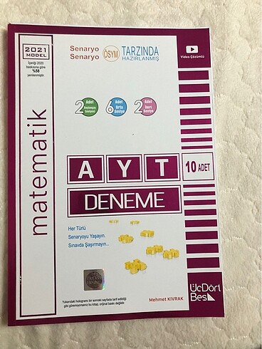üç dört beş (345) yayınları ayt matematik denemesi