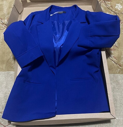 l Beden lacivert Renk Kadın Blazer Ceket