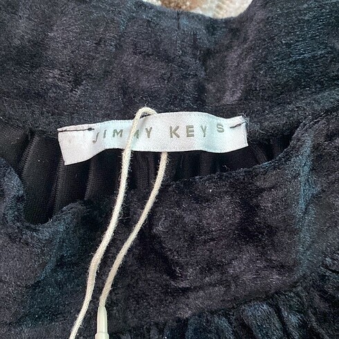 s Beden siyah Renk Jimmy key sıfır etiketli salaş pantolon