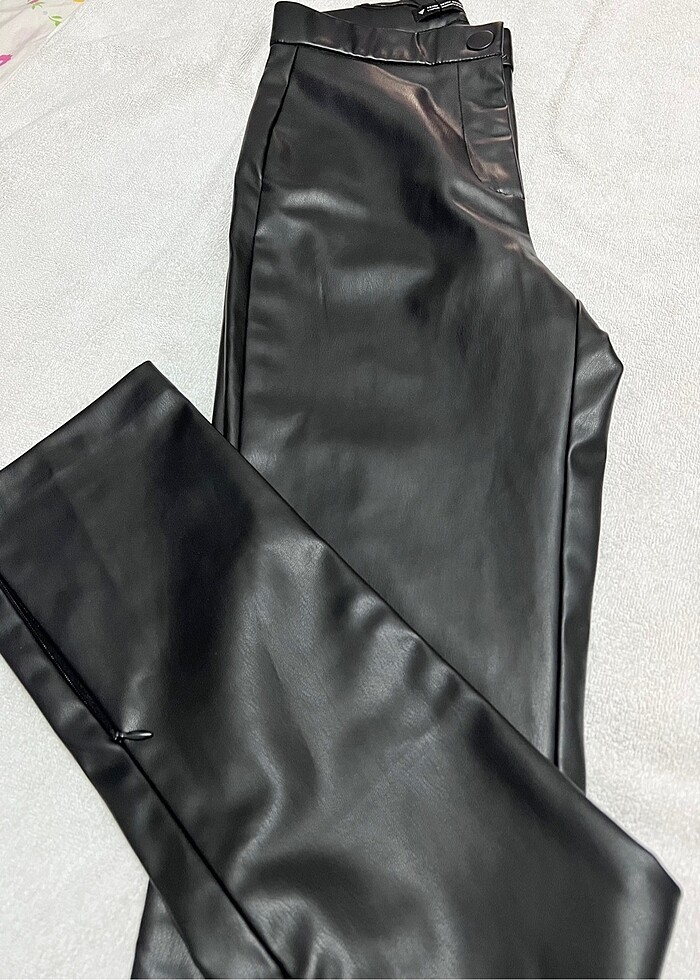 Zara deri pantolon - Görsel 4