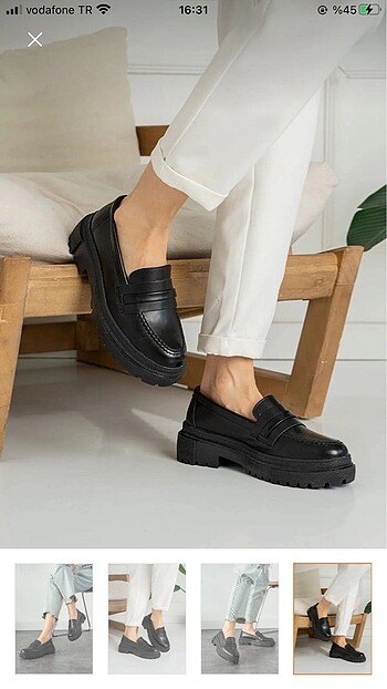 39 Beden Kadın Loafer Ayakkabı