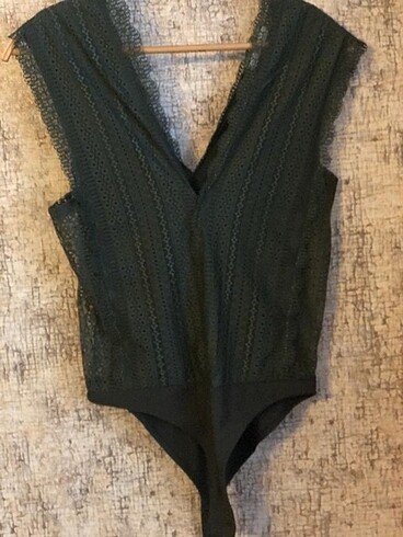 Çıtçıtlı dantelli bady suit - Görsel 5