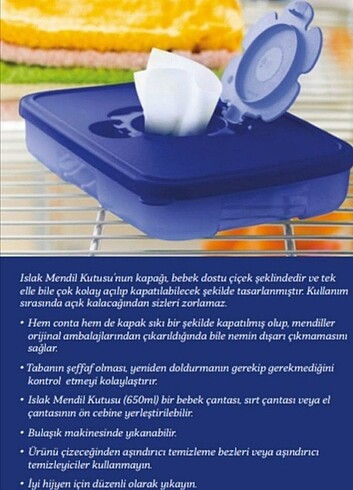 Tupperware Tupperware mendil kutusu